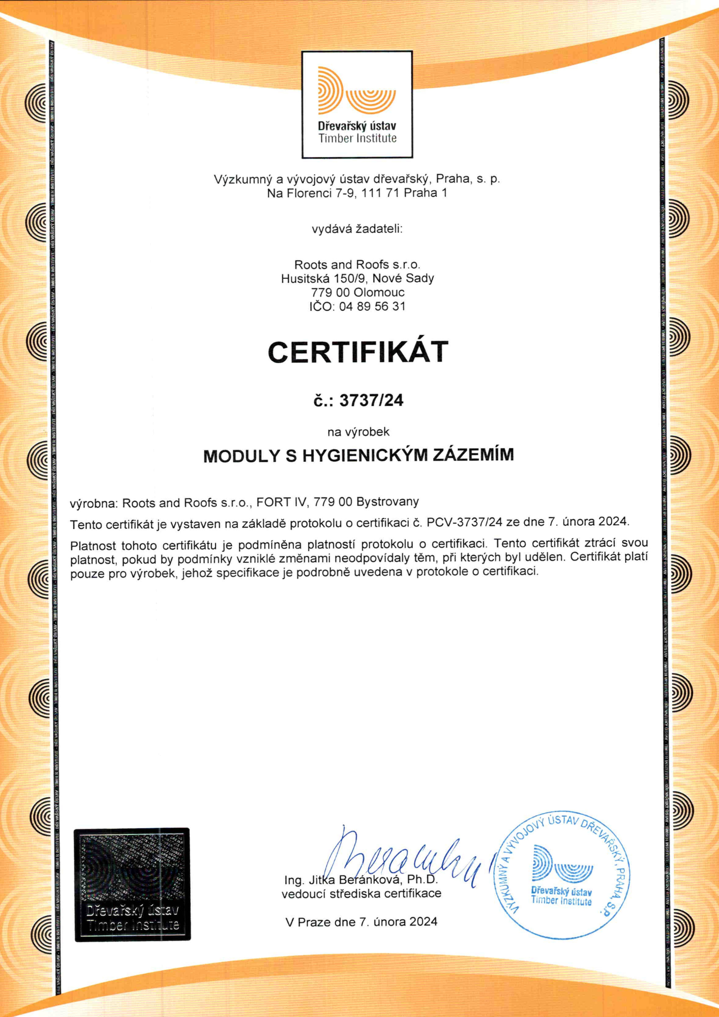 Certifikat-modularni-koupelna-TimberPOD